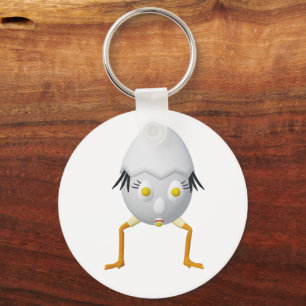 Chaveiro Personagem de Ovo Excêntrico RG & RA Design Fofo