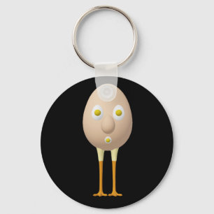 Chaveiro Personagem de Ovo Excêntrico RG & RA Design Fofo