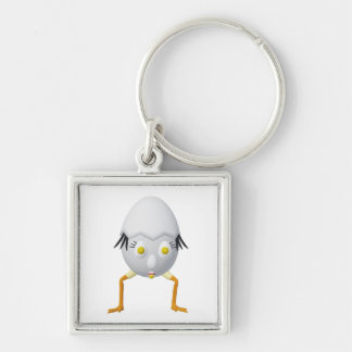Chaveiro Personagem de Ovo Excêntrico RG & RA Design Fofo