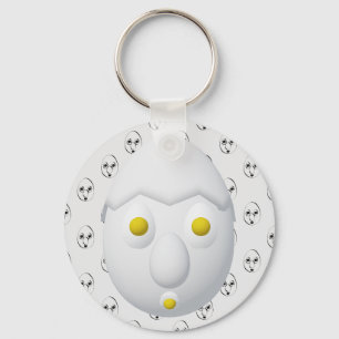 Chaveiro Personagem de Ovo Excêntrico RG & RA Design Fofo