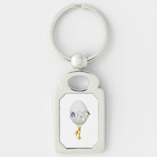 Chaveiro Personagem de Ovo Excêntrico RG & RA Design Fofo