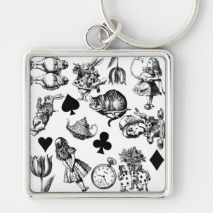 Chaveiro Personagens clássicos de Alice nas aventuras no pa