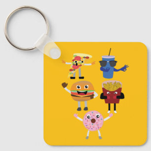 Chaveiro Personagens de Comida