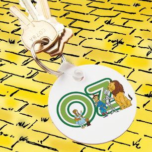 Chaveiro Personagens Vintage do Mágico de Oz e Letras de Te