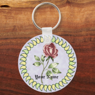 Chaveiro Personalidade de Rosa vermelha adorável