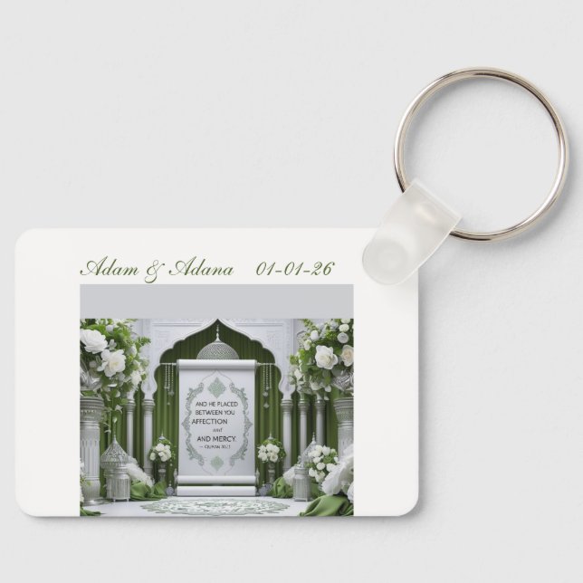 Chaveiro Personalised Islamic Bridal Keychain (Frente)
