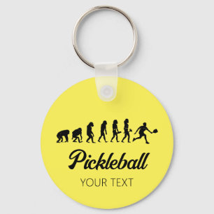 Chaveiro Personalização Da Evolução Engraçada Do Pickleball