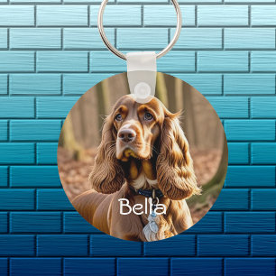 Chaveiro Personalização do Spaniel do Cocker de Fotografia 