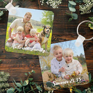 Chaveiro Personalizada com duas famílias de fotos personali