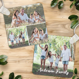 Chaveiro Personalizada Família Moderna de Colagem de Fotos 