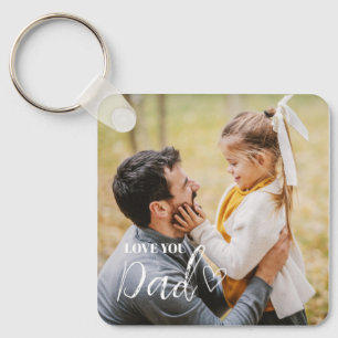 Chaveiro Personalizado Amo Você Foto Do Pai