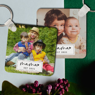 Chaveiro Personalizado Ano de Fundação da Mamãe Foto Simple