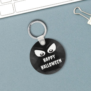 Chaveiro Personalizado Assustador de Halloween Preto e Bran