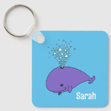 Chaveiro Personalizado Baleia Bolha Fofa