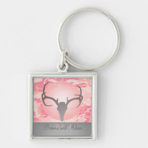 Chaveiro Personalizado caçando os Antlers Camo cor-de-rosa