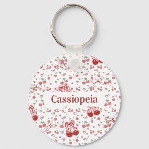 Chaveiro Personalizado Cereja & Laços