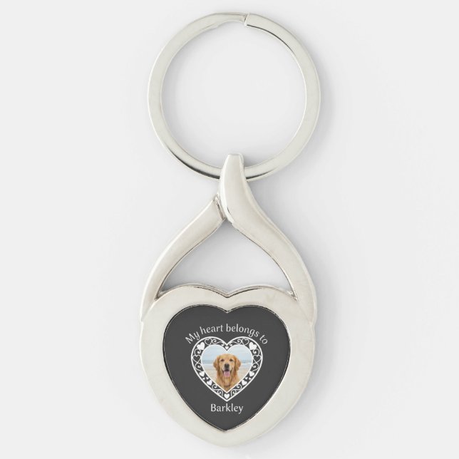 Chaveiro Personalizado com Foto de Animal de Estim (Frente)