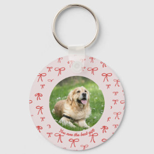 Chaveiro Personalizado com Foto do Pet Bow Coquett