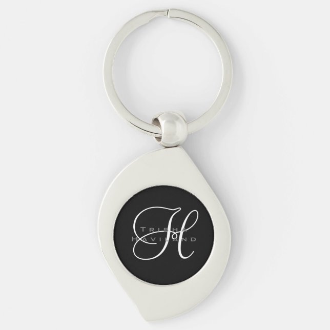 Chaveiro personalizado com monograma (Frente)