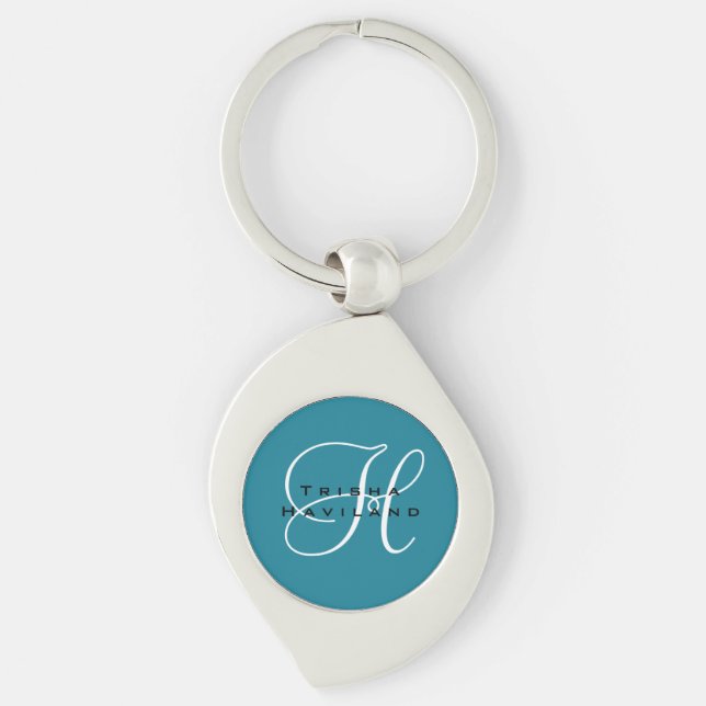 Chaveiro personalizado com monograma (Frente)
