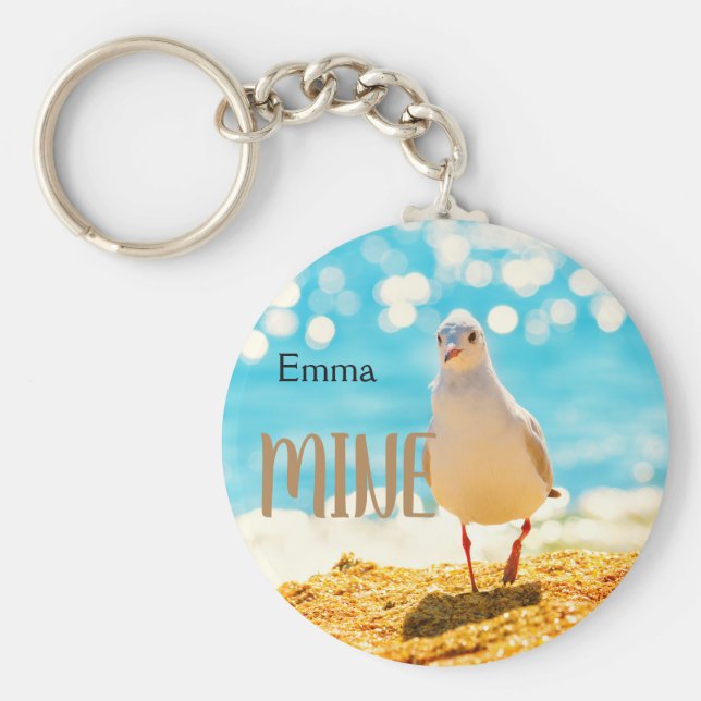 Chaveiro Personalizado com uma gaivota (Frente)