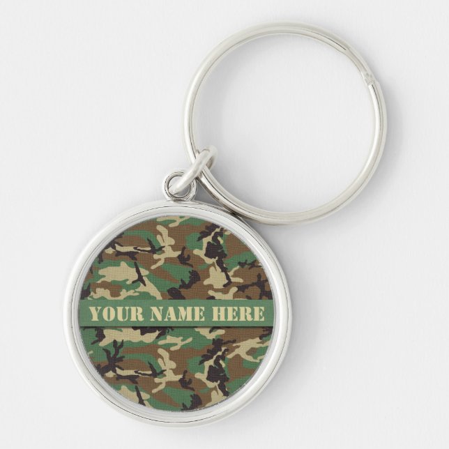 Chaveiro personalizado da circular de Camo da (Frente)