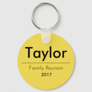 Chaveiro personalizado da reunião de família
