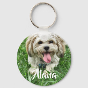 Chaveiro personalizado de Cavachon