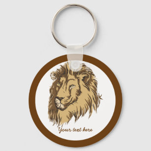 chaveiro personalizado de leão