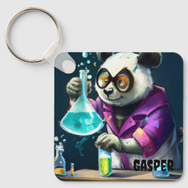 CHAVEIRO PERSONALIZADO DE PANDA AMIGÁVEL FAZENDO P