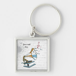 Chaveiro personalizado de revisão gramofone