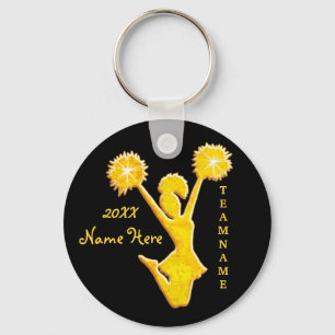 Chaveiro personalizado do cheerleader, 3 caixas de