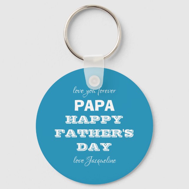 Chaveiro Personalizado do Pai Papa Dia de os pais  (Frente)