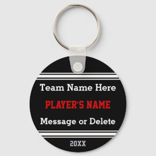 Chaveiro personalizado dos esportes SEU TEXTO,