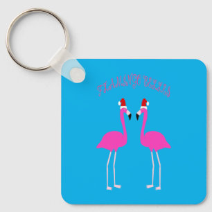 Chaveiro Personalizado Flamingos Flamingo Belles de Natal