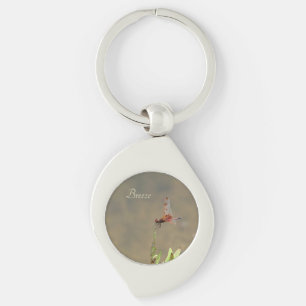 Chaveiro Personalizado Inspirador Libélula Vermelha Naturez