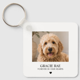 Chaveiro Personalizado Memorial de Foto Simples Moderno par