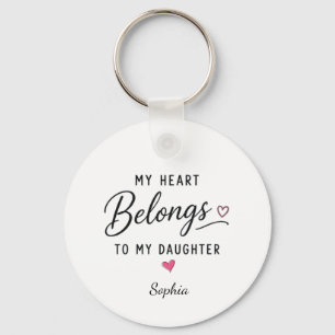 Chaveiro Personalizado Meu Coração Pertence à Minha Filha