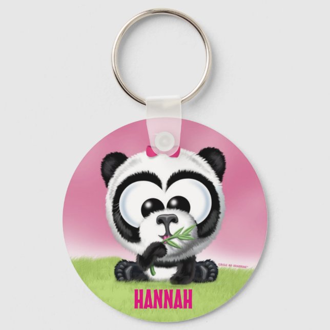 Chaveiro Personalizado Panda Bonito (Frente)