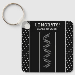 Chaveiro Personalizado Preto e Branco