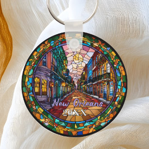 Chaveiro Personalizado Rua Bourbon New Orleans Datado 