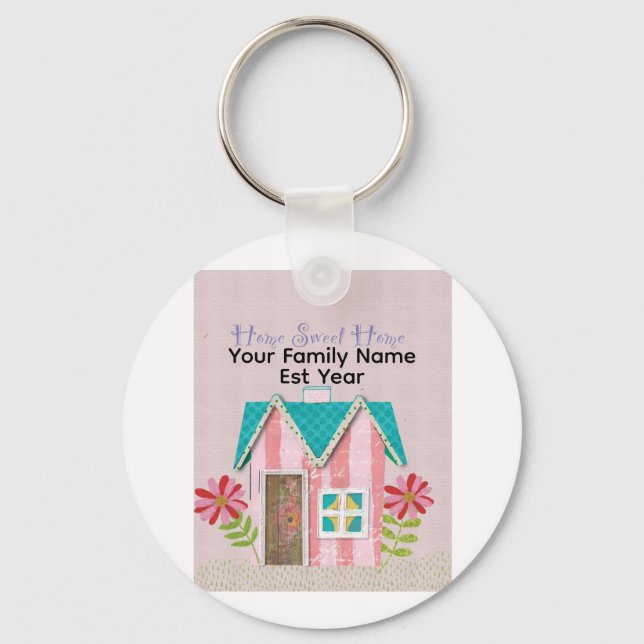 Chaveiro Personalizado The Signature Whimsy (Rosa  (Frente)
