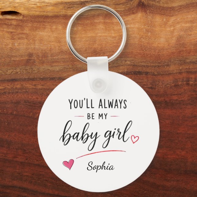 Chaveiro Personalizado Você Será Sempre Minha Menina (Frente)