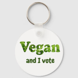 Chaveiro Personalizar eleitor ativista do Vegan