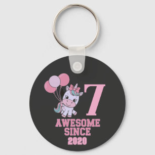 Chaveiro Personalizar Garota de Aniversário do Unicórn Anti