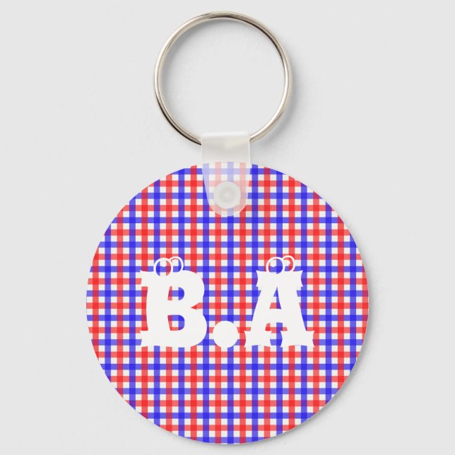 Chaveiro Personalizar Iniciais Personalizáveis - Cubo (Frente)
