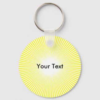 Chaveiro Personalizar Raios Círculos a Partir do Amarelo do