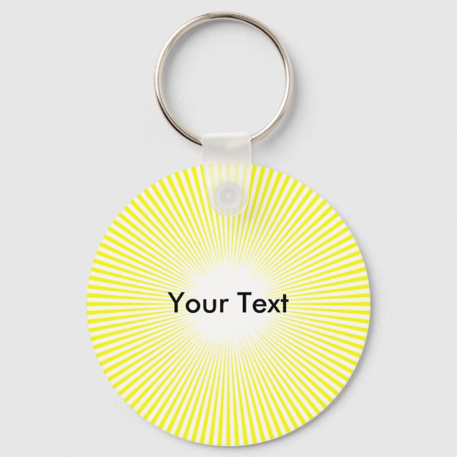 Chaveiro Personalizar Raios Círculos a Partir do Amarelo do (Frente)