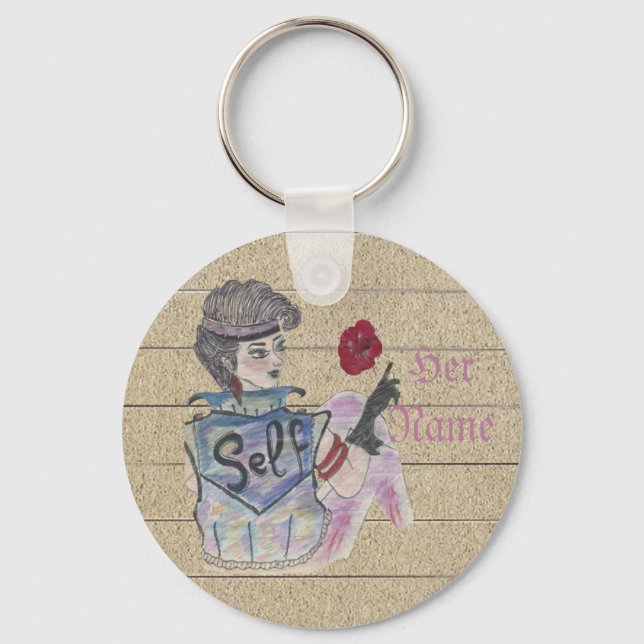 chaveiro personalizável "Ame-Se" (Verso)