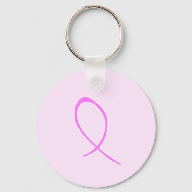 Chaveiro personalizável de conscientização do Canc (Frente)